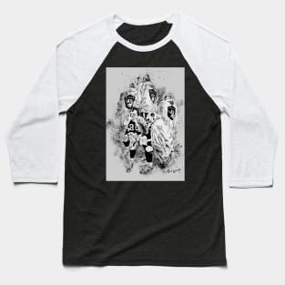 Oakland Raiders Mural – Treatment X3 Baseball T-Shirt